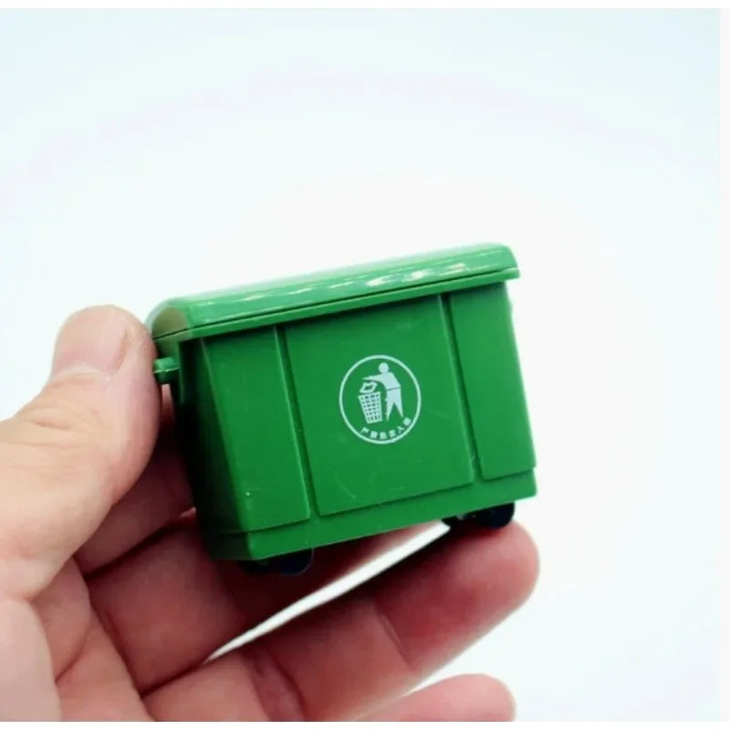 Dollhouse Mini Trash Cans & Toy Truck Set | Miniature Scene Dollhouse Miniature Set Nixie