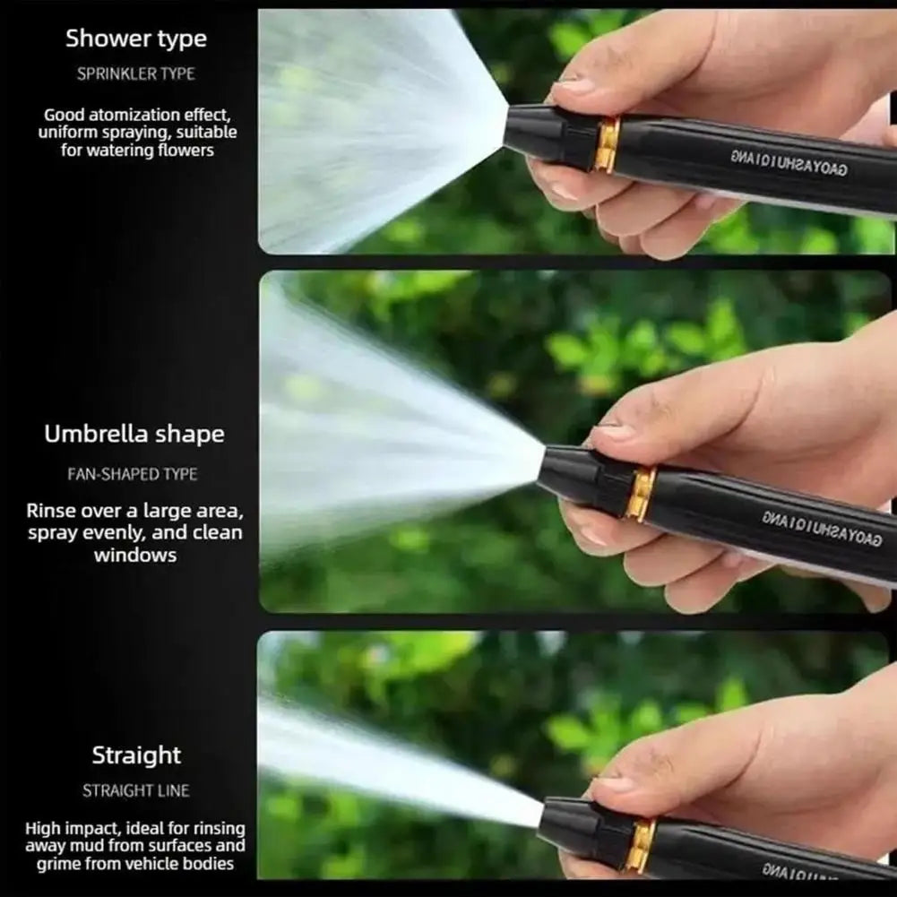 High Pressure Garden Hose Nozzle – Adjustable Spray & Clamps Garden Hose Nozzle Nixie