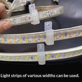 50Pcs Universal LED Strip Clips 8-20mm Mounting Fasteners LED Strip Mounting Clips Nixie Default Title
