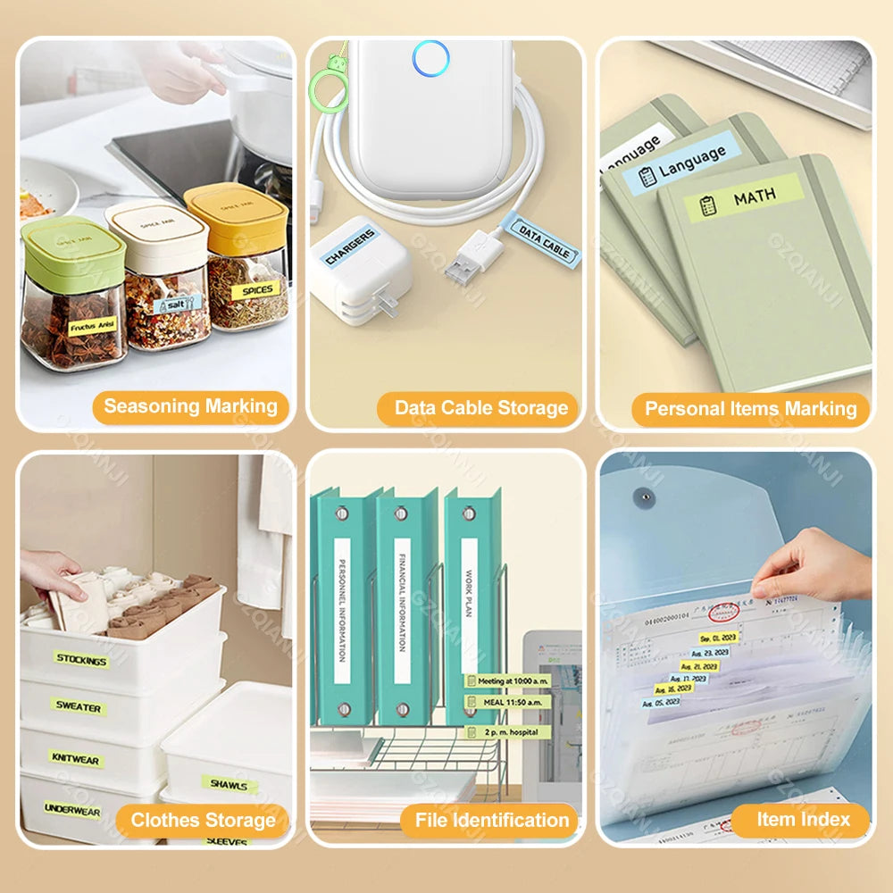 Marklife P12 Mini Bluetooth Thermal Label Printer | Portable
