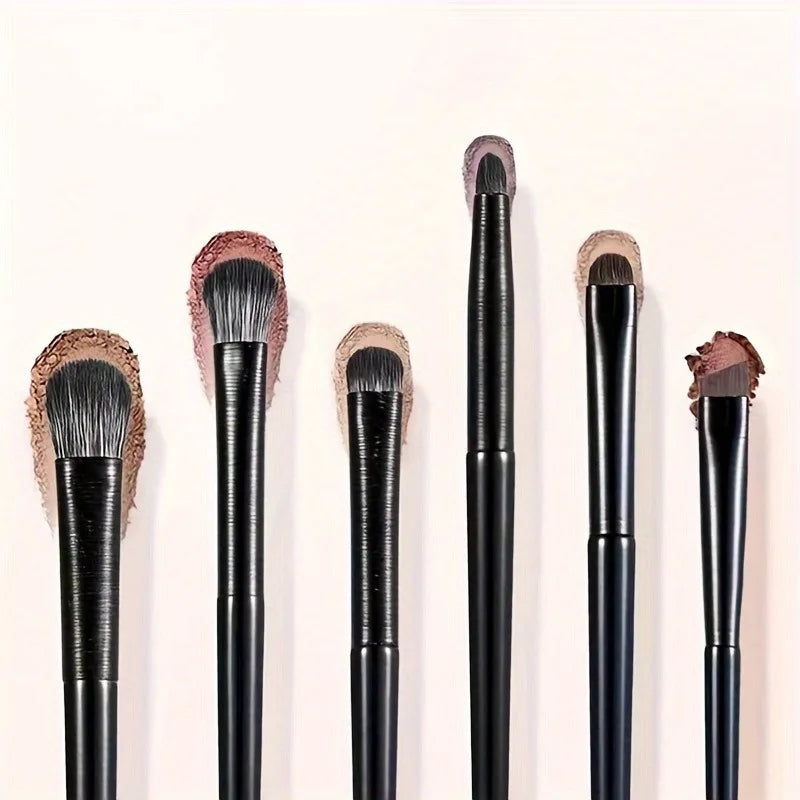 Nixie 6Pcs Eyeshadow Blending Brush Set – Soft Smudge Brushes