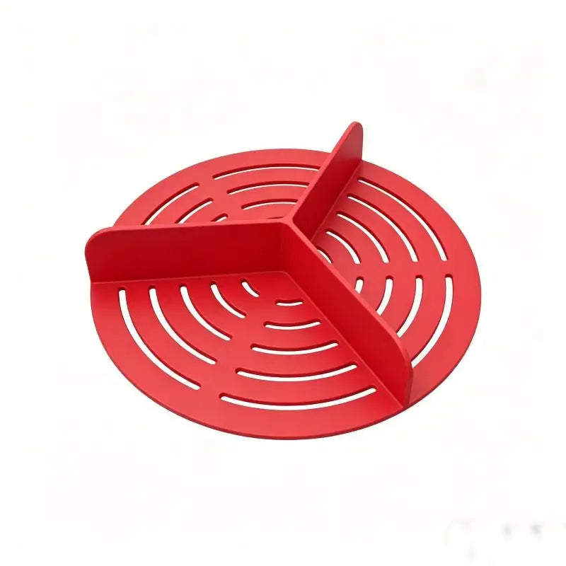 Silicone Air Fryer Divider Tray | 3-Compartment Reusable Liner Air Fryer Liner Nixie Red