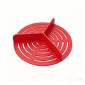 Silicone Air Fryer Divider Tray | 3-Compartment Reusable Liner Air Fryer Liner Nixie Red