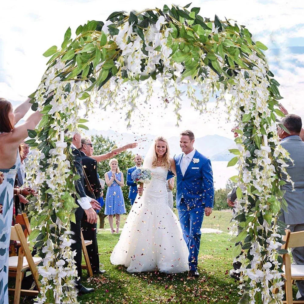 Artificial Wisteria Garland Vine – Silk Hanging Flower Decor Artificial Flower Garland Nixie