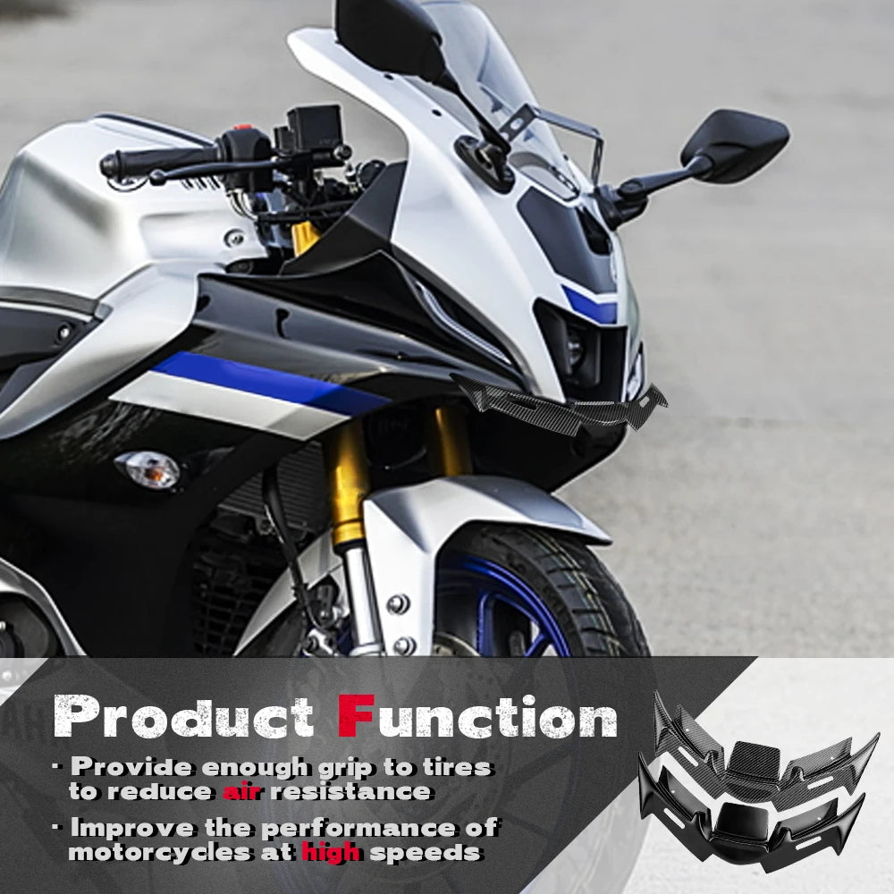 Yamaha R15 V4 2022–2023 ABS Front Winglet Fairing Cover Motorcycle Winglet Fairing Nixie