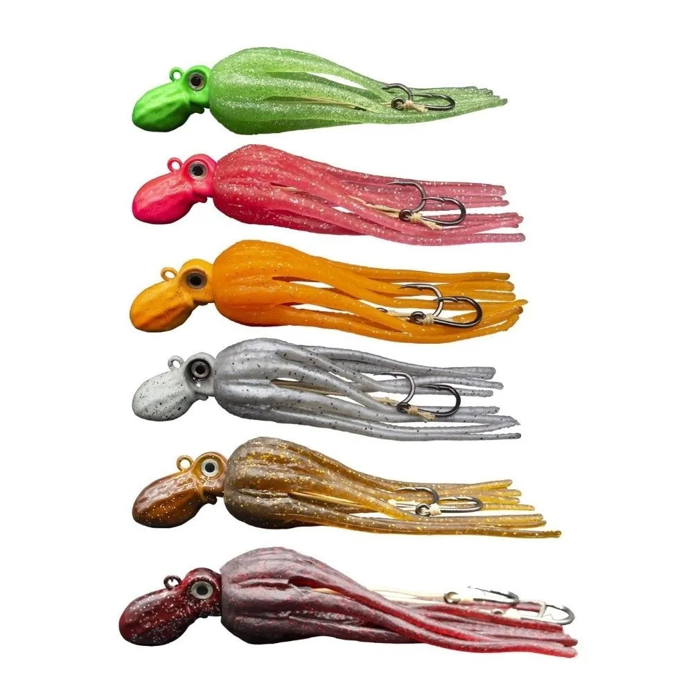 Octopus Squid Skirt Trolling Lure 100g 200g Big Game Fishing