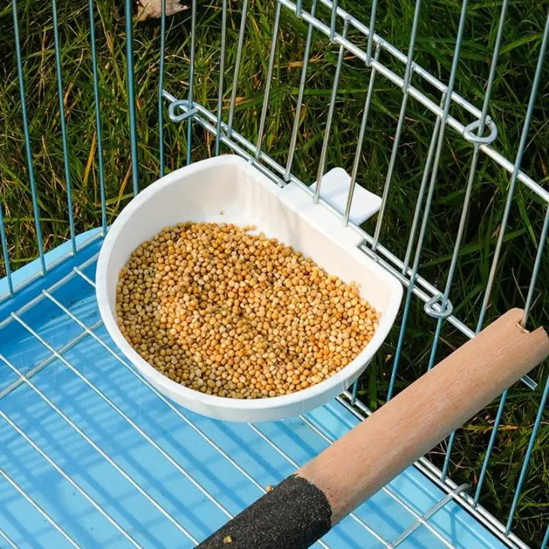 Parrot Bird Feeder Hanging Bowl – Food & Water Dispenser Bird Feeder Bowl Nixie