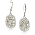 Art Deco Zircon Drop Earrings – Gold & Silver Wedding Jewelry Drop Earrings Nixie Light Yellow Gold Color