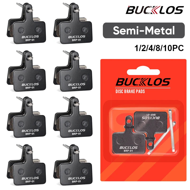 BUCKLOS Semi-Metal Disc Brake Pads for Shimano B01S B05S MTB Disc Brake Pads Nixie