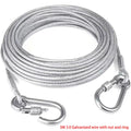 Double-Headed Dog Tie Out Cable 3–10M Steel Wire Anti-Rust Dog Tie Out Cable Nixie A2