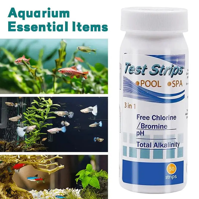 8-in-1 Aquarium Water Test Strips – Fish Tank & Reef Kit