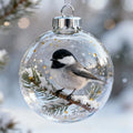 3D Hummingbird Christmas Ball Ornament – Clear Shatter-Resistant Christmas Tree Ornament Nixie StyleF
