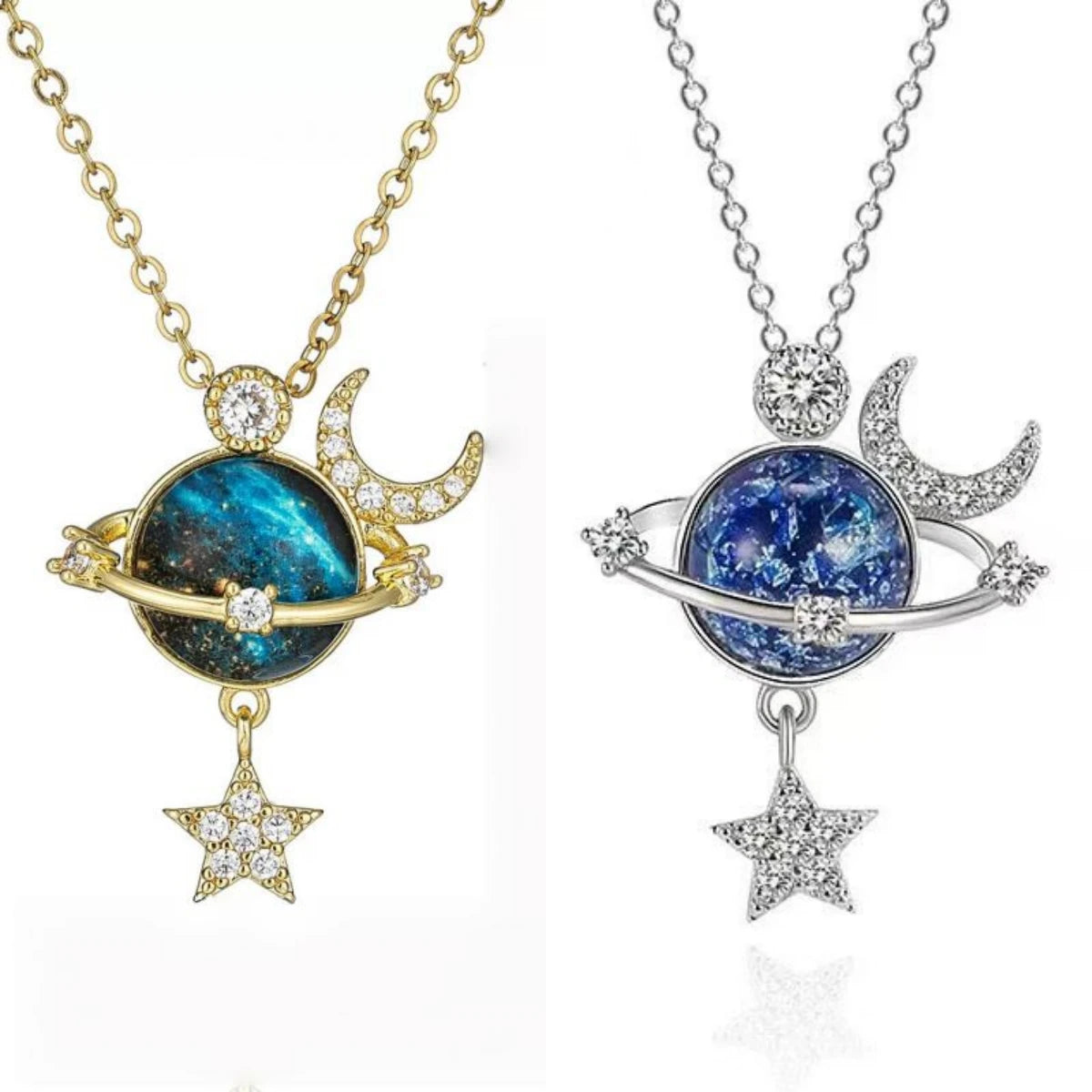 Starry Sky Pendant Necklace – Micro Pavé Zircon | Women's Jewelry Pendant Necklace Nixie