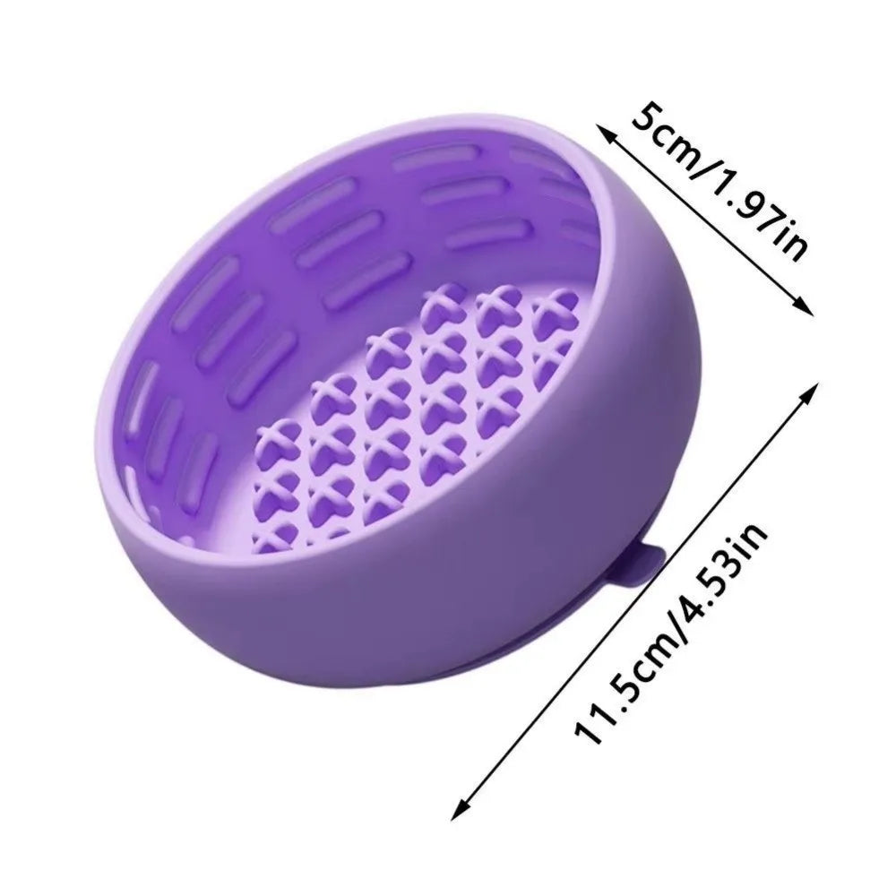 Silicone Slow Feeder Dog Bowl – Anti-Slip, Anti-Spill, Portable Slow Feeder Dog Bowl Nixie