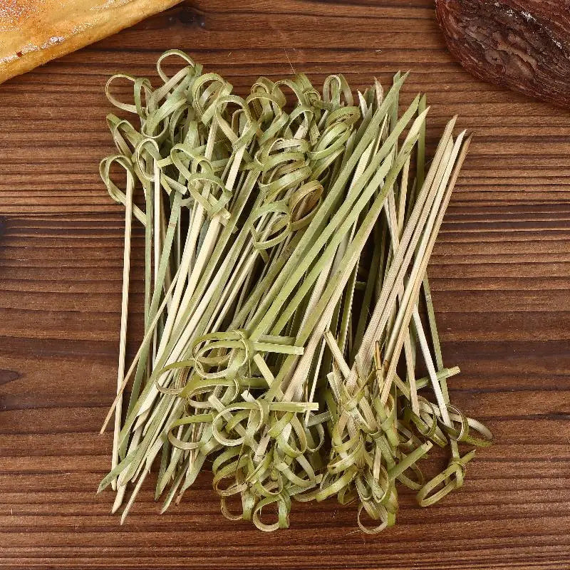 Bamboo Knot Skewers 100/200-Pack – BBQ & Cocktail Picks Bamboo Cocktail Skewers Nixie