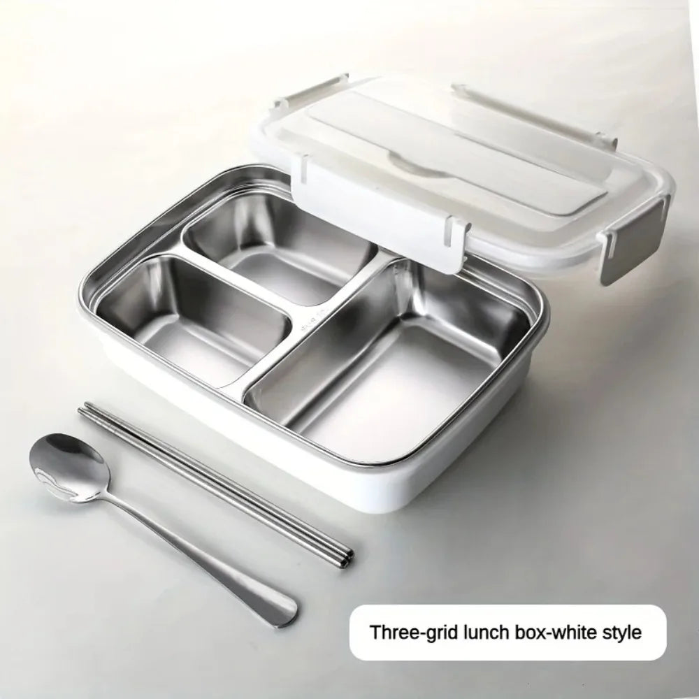 Insulated Lunch Box Stainless Steel Bento Container with Compartments Insulated Lunch Box Nixie lunch box white