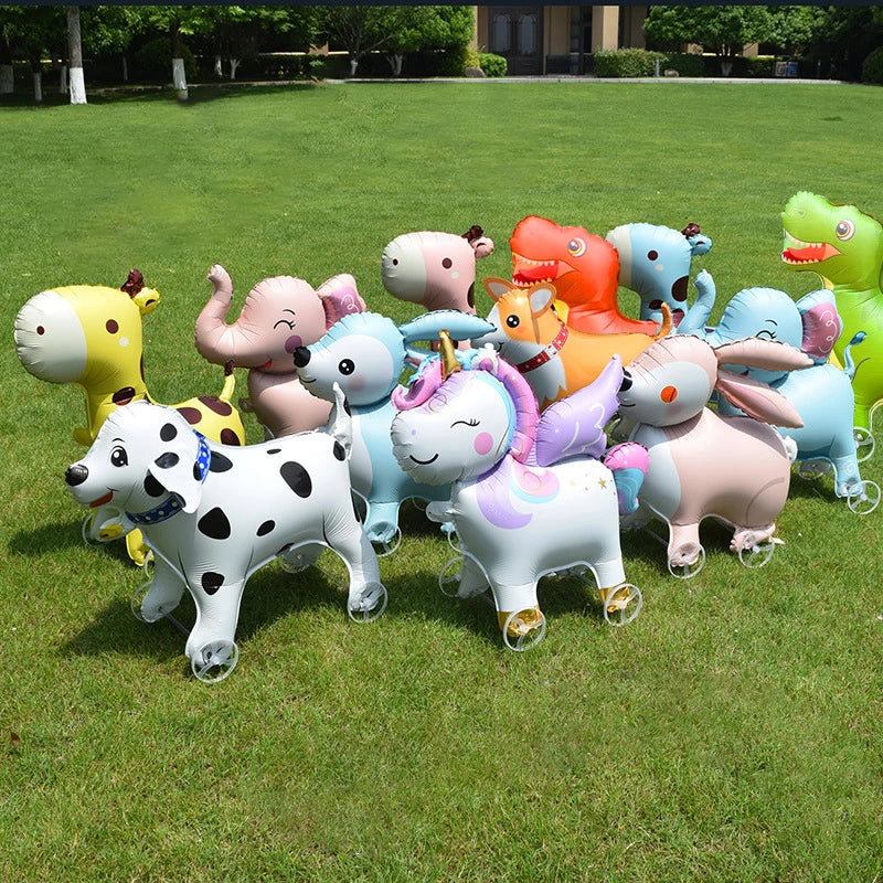 Elephant 4D Foil Balloon with Wheels – Kids Party Decor Party Foil Balloon Nixie