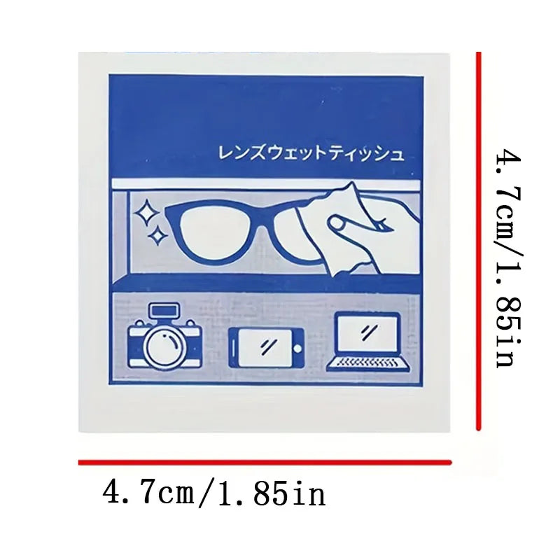 100 Disposable Lens Cleaning Wipes Anti-Fog for Glasses & Screens Lens Cleaning Wipes Nixie