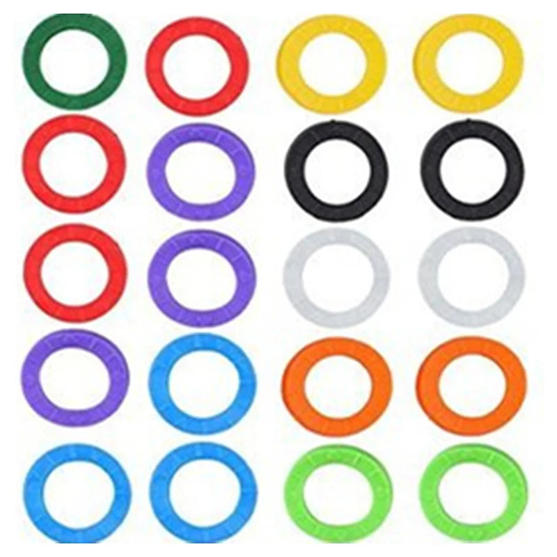30-Pack Silicone Key Covers – Multicolor Elastic Key Caps Silicone Key Covers Nixie 30PCS