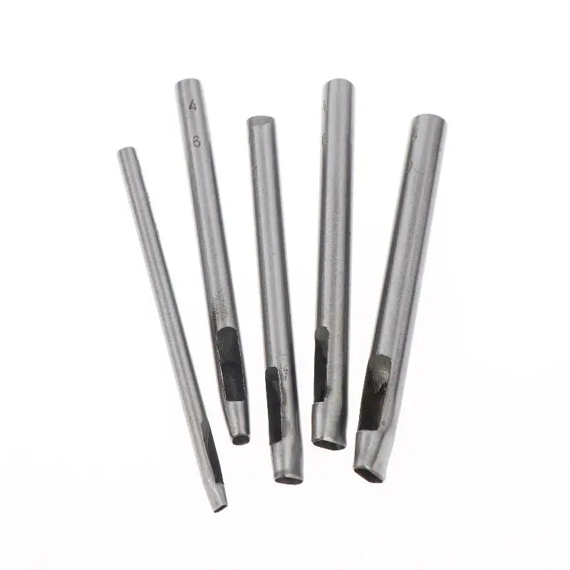 Oval Leather Hole Punch Set – 3 or 5 Pcs Steel DIY Craft Tool Leather Hole Punch Nixie