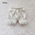 Shiny Lace Shorts for 15/20cm Cotton Dolls | DIY Doll Clothes Doll Clothing Nixie 15cm White