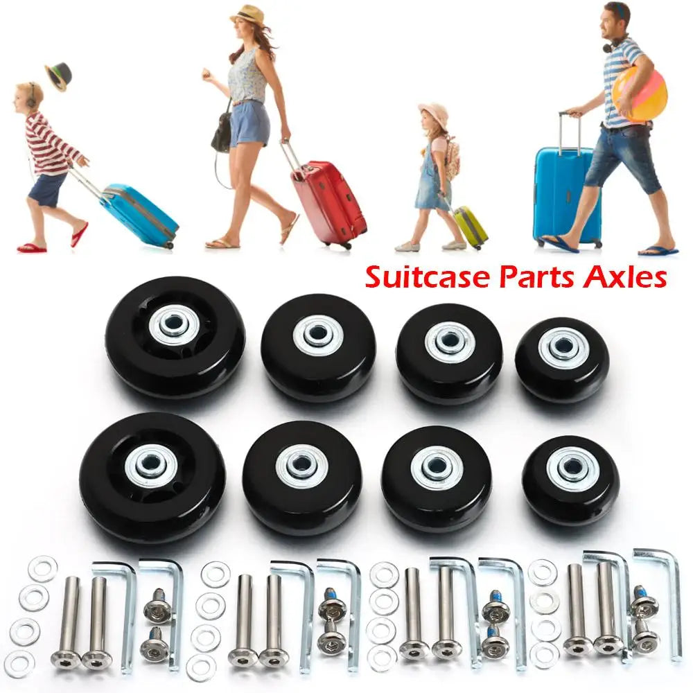 Luggage Replacement Wheels & Axles Repair Kit – Silent Casters Luggage Repair Kit Nixie