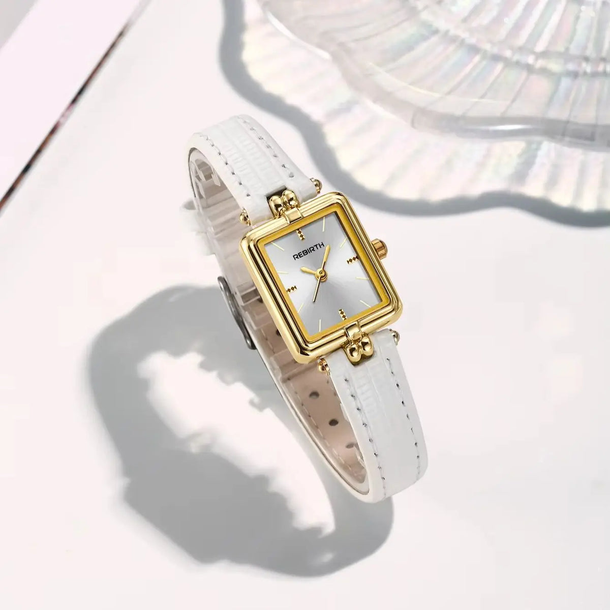 REBIRTH Roman Scale Quartz Watch | Leather Band Minimalist Quartz Wrist Watch Nixie