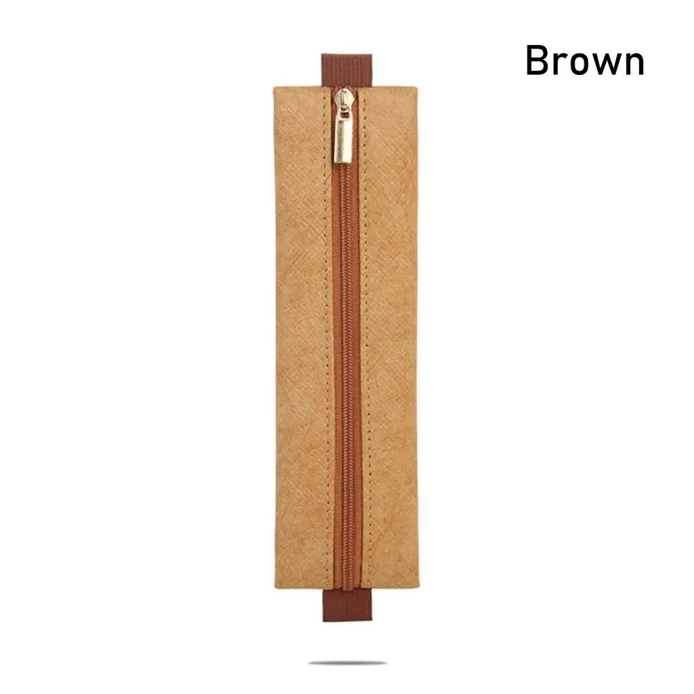 Tyvek Pen Bag Elastic Buckle Large Capacity Portable Pen Holder