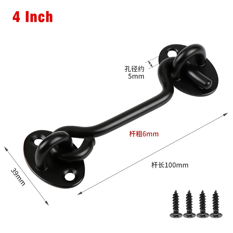 Stainless Steel Wind Hook Door Window Latch – Heavy Duty Lock