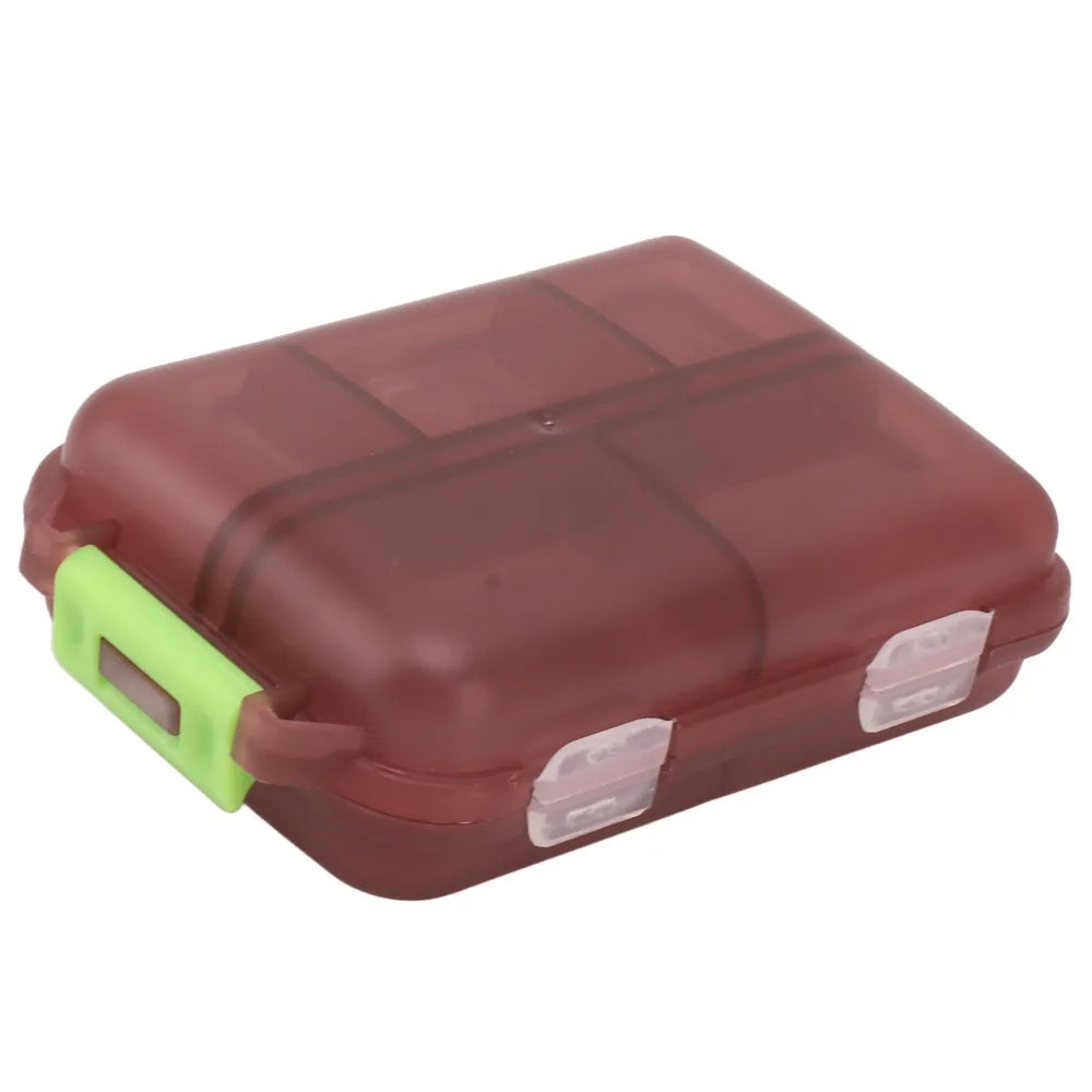 Portable 10-Compartment Waterproof Travel Medicine Pill Case