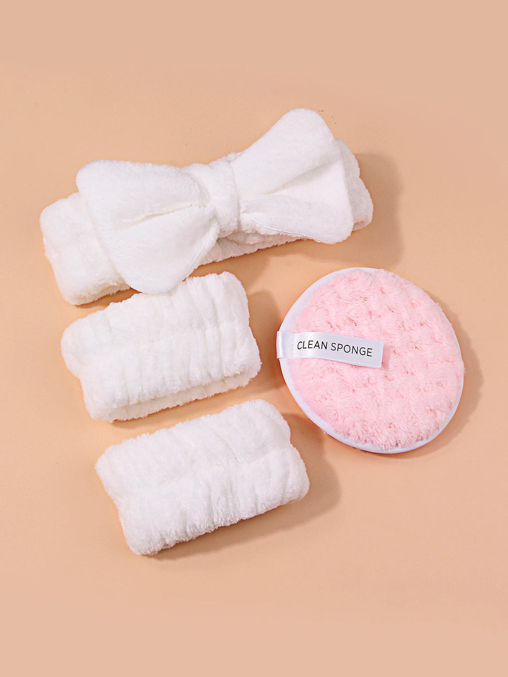Spa Skincare Set – Bow Headband, Wristbands & Reusable Pads Skincare Gift Set Nixie