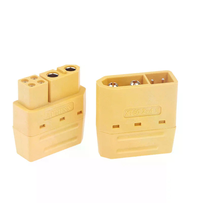 XT60 (2+4) Male Female Plug Connector with Signal Pin & Sheath Electrical Connector Nixie