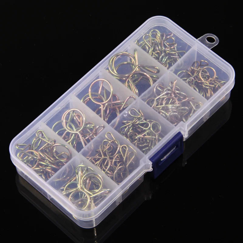 126Pcs Zinc Plated Spring Hose Clamps 5mm–14mm | Fuel & Water Lines Spring Hose Clamps Nixie
