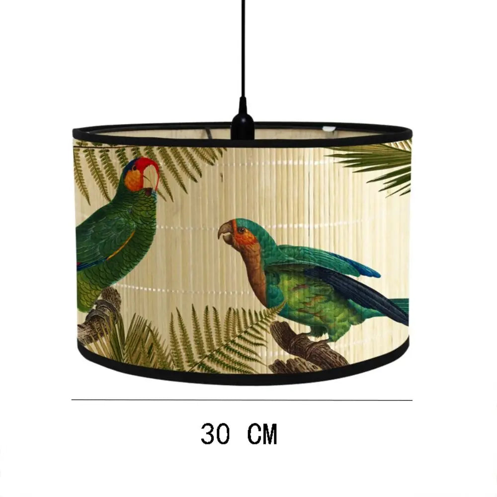 Bamboo Lampshade Retro Style Indoor Chandelier Cover | 9 Colors Bamboo Lampshade Nixie