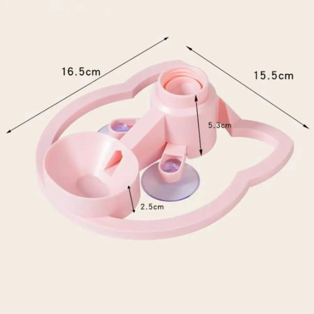 2-in-1 Anti-Spill Cat Water Dispenser – Suction Cup Base Pet Water Dispenser Nixie