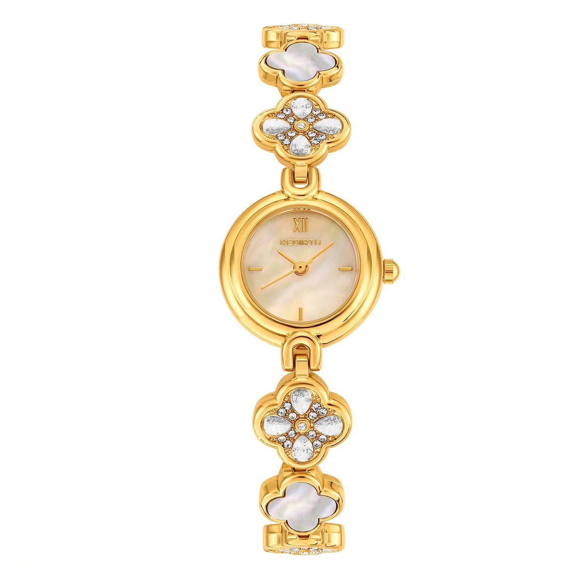REBIRTH Four-Leaf Clover Mother-of-Pearl Women's Quartz Watch Women's Quartz Watch Nixie 1