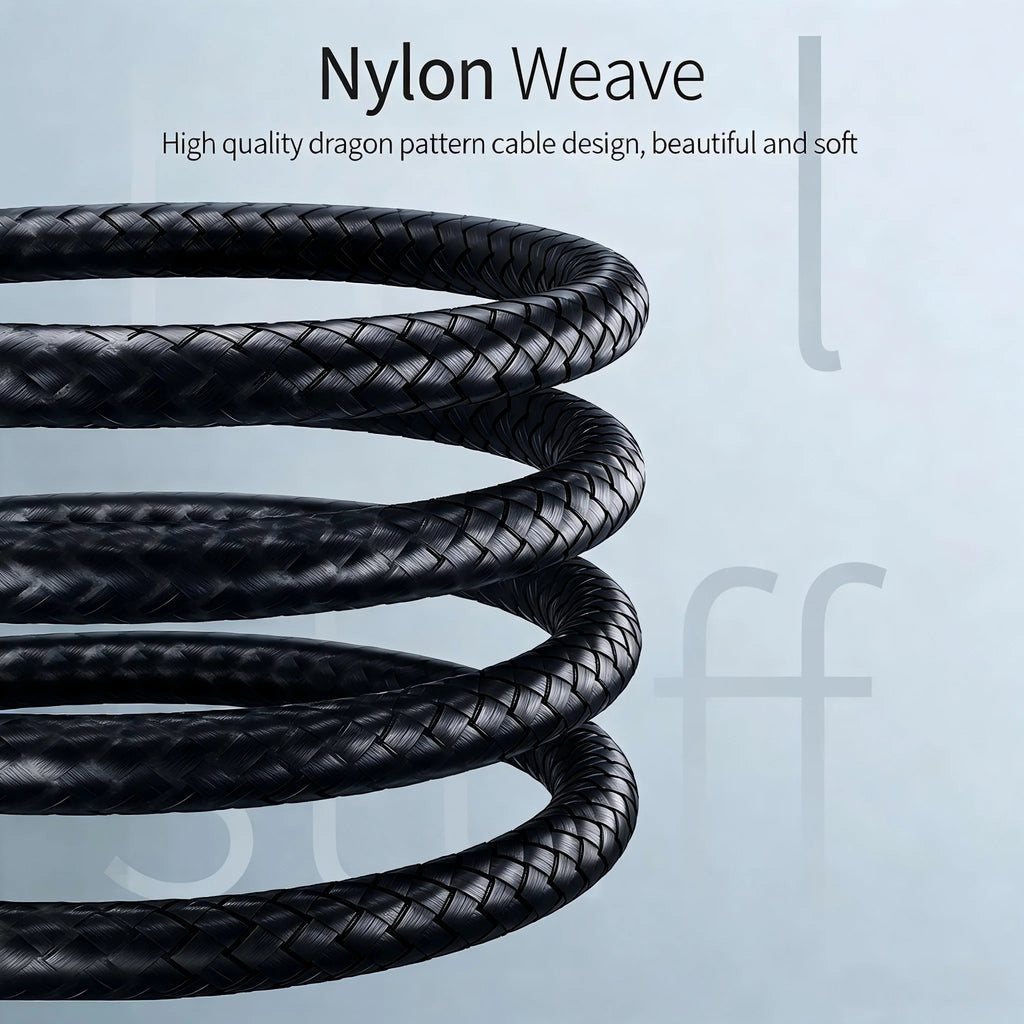 3.5mm AUX Audio Cable Male to Male – Braided Jack Cord AUX Audio Cable Nixie