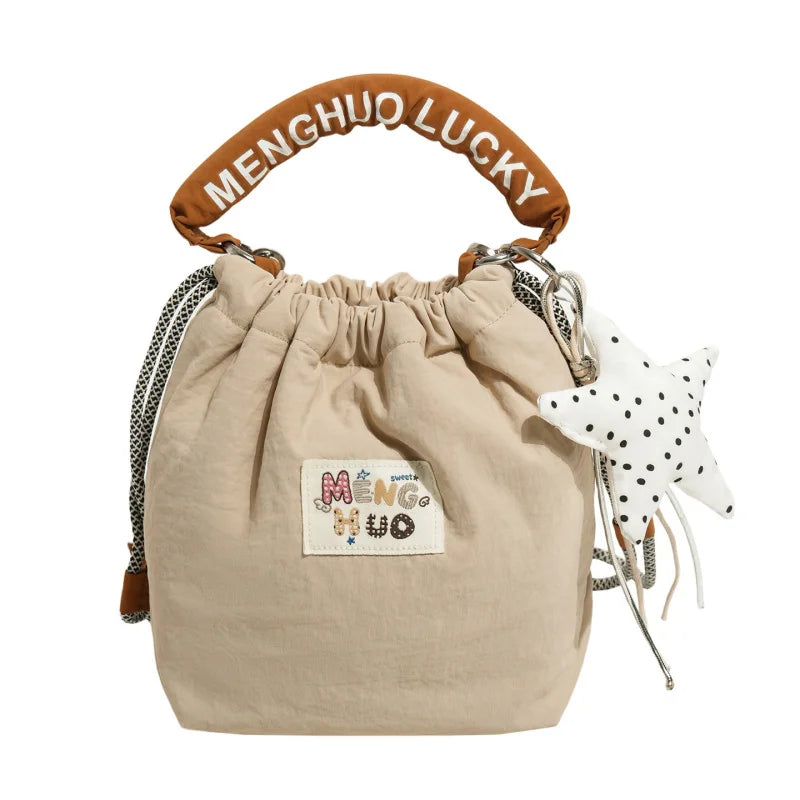 Women's Japanese Style Cute Bucket Crossbody Shoulder Bag Bucket Shoulder Bag Nixie