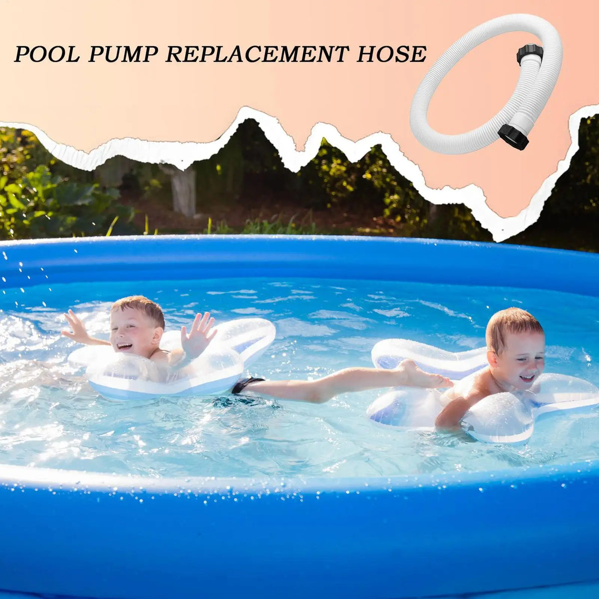 150cm Pool Sand Filter Pump Hose – Durable PE Replacement Pool Pump Hose Nixie