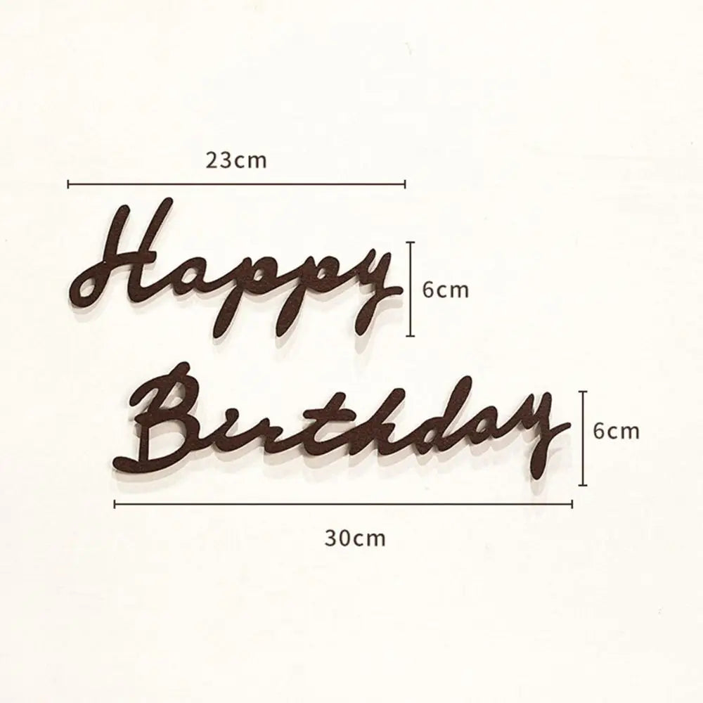Happy Birthday Felt Banner Garland Party Decoration Bunting Party Banner Decoration Nixie