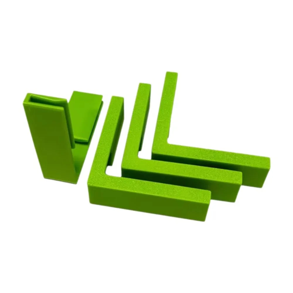 4Pcs L-Shaped Cardboard Corner Clips – Reusable Box Edge Clamps Corner Reinforcement Clips Nixie Green