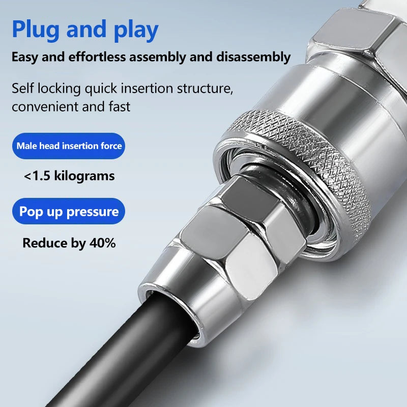 EU Type Pneumatic Quick Coupler Air Compressor Fitting 6–12MM