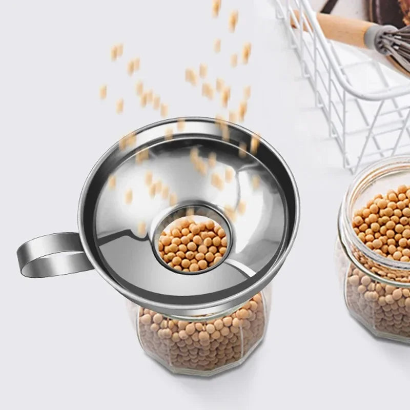 Stainless Steel Wide Mouth Canning Funnel – 2 Sizes Kitchen Canning Funnel Nixie