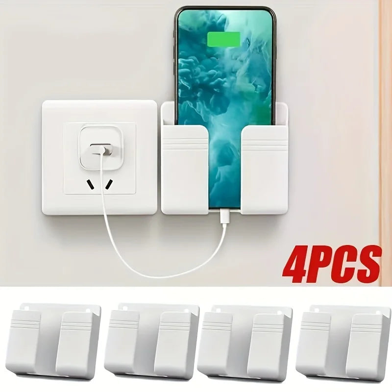 4PCS Universal Phone Wall Hook Charging Stand Bracket Holder Phone Wall Holder Nixie