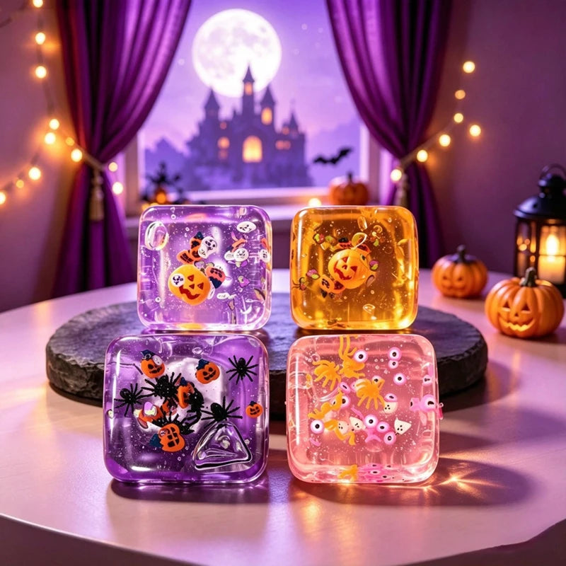 Halloween Christmas Squishy Cube Fidget Toy | Ghost, Santa & More Squishy Fidget Toy Nixie