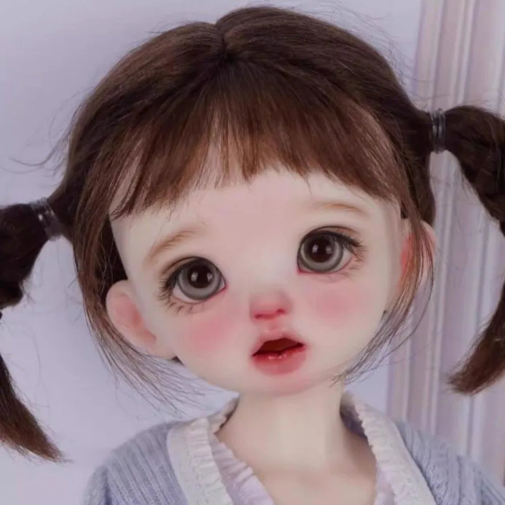 Glass Eyes 10/18mm for BJD Dolls – Pink, Brown & Grey | 1 Pair Doll Eyes Nixie
