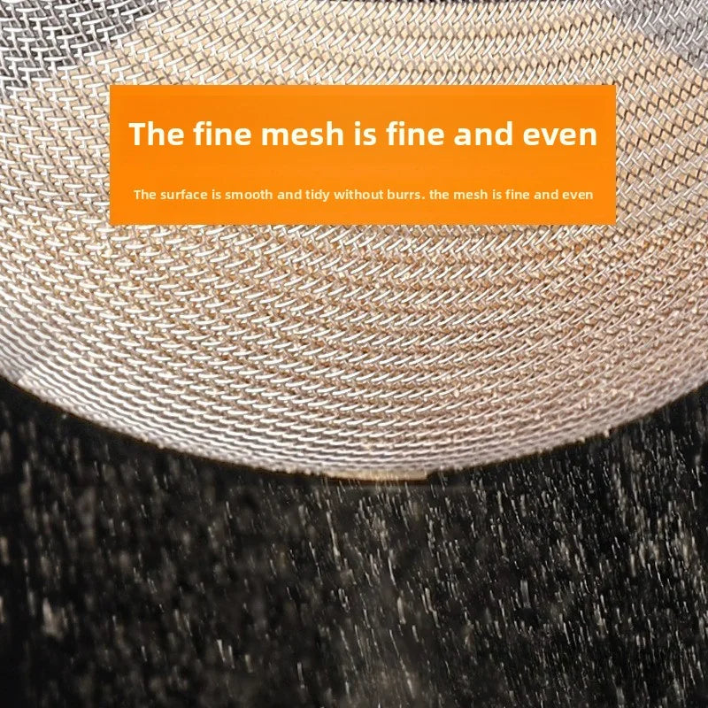 Stainless Steel Fine Mesh Skimmer Sieve with Long Handle Mesh Strainer Sieve Nixie
