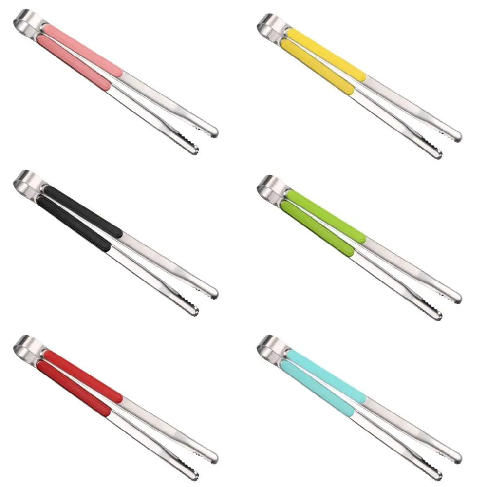 Stainless Steel BBQ Tongs – Non-Slip Heat-Resistant Grill Clip BBQ Grill Tongs Nixie