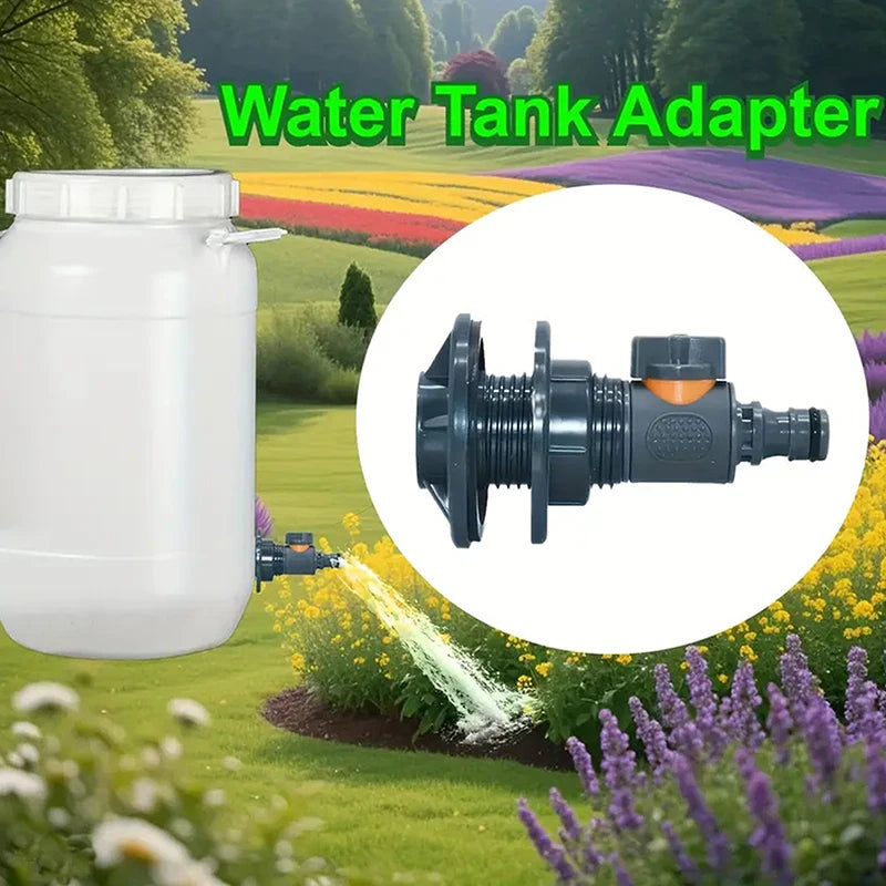6-Way Water Tank Connector with Switch Valve | PVC Irrigation Irrigation Pipe Fitting Nixie