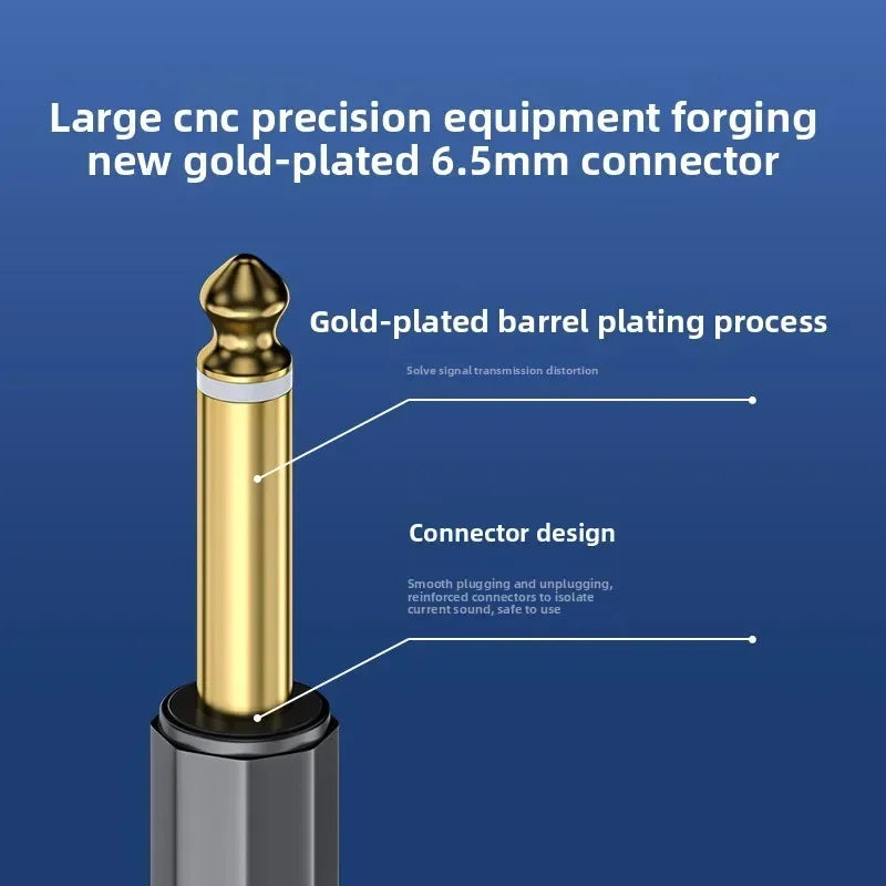 6.35mm to RCA Audio Cable – Dual-Core Mixer Connector Audio Interconnect Cable Nixie